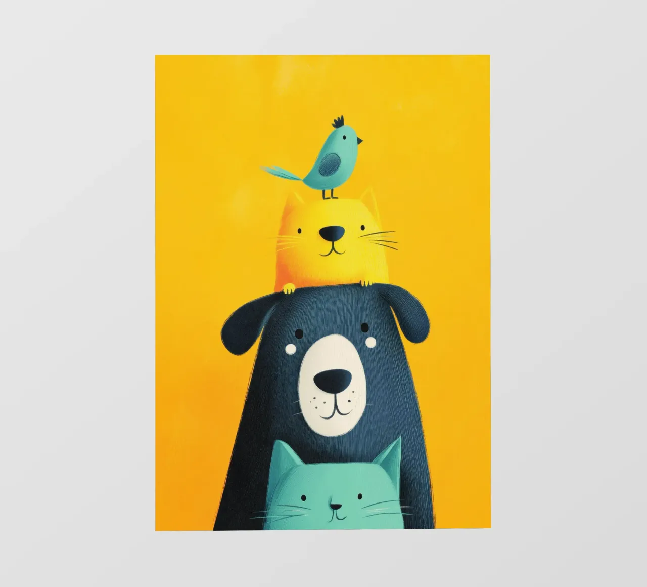 Bear, Cat, Cat, Bird telo in pvc da Kiara