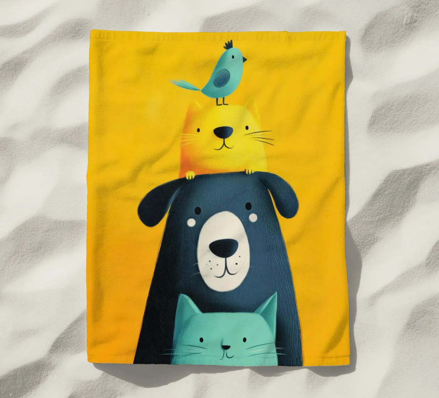 Bear, Cat, Cat, Bird telo mare da Kiara