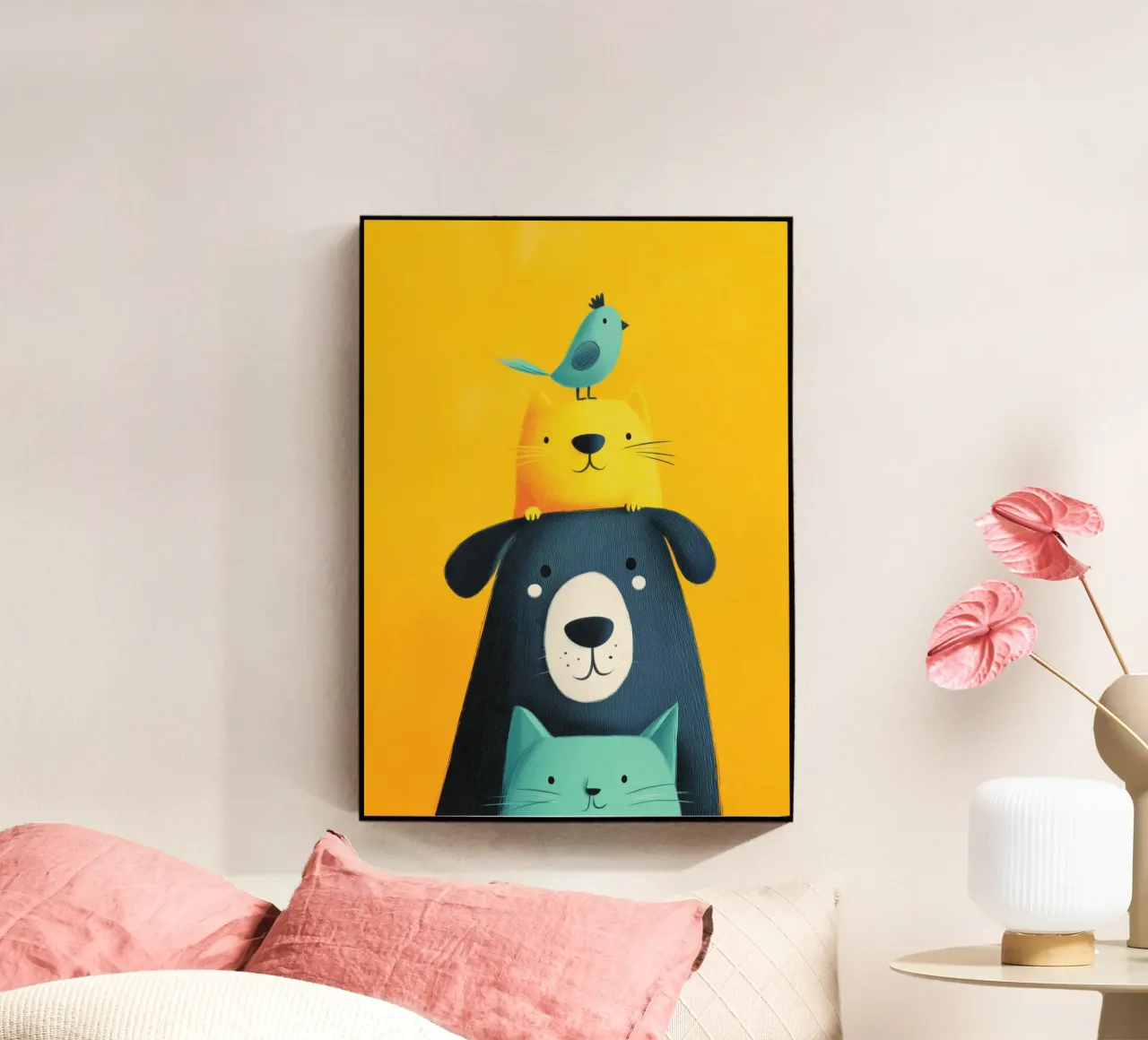 Bear, Cat, Cat, Bird plexiglass da Kiara