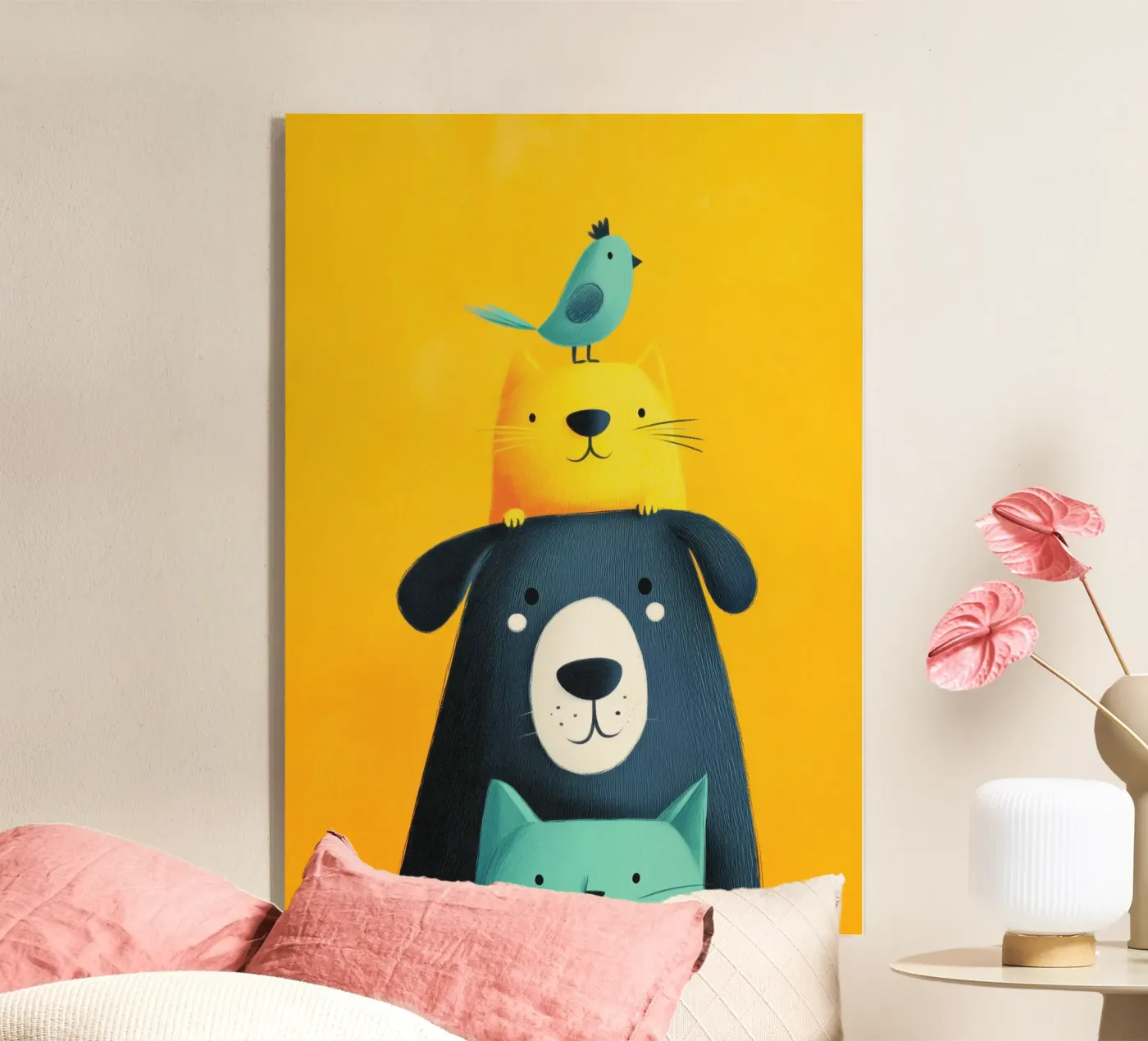 Bear, Cat, Cat, Bird plexiglass da Kiara