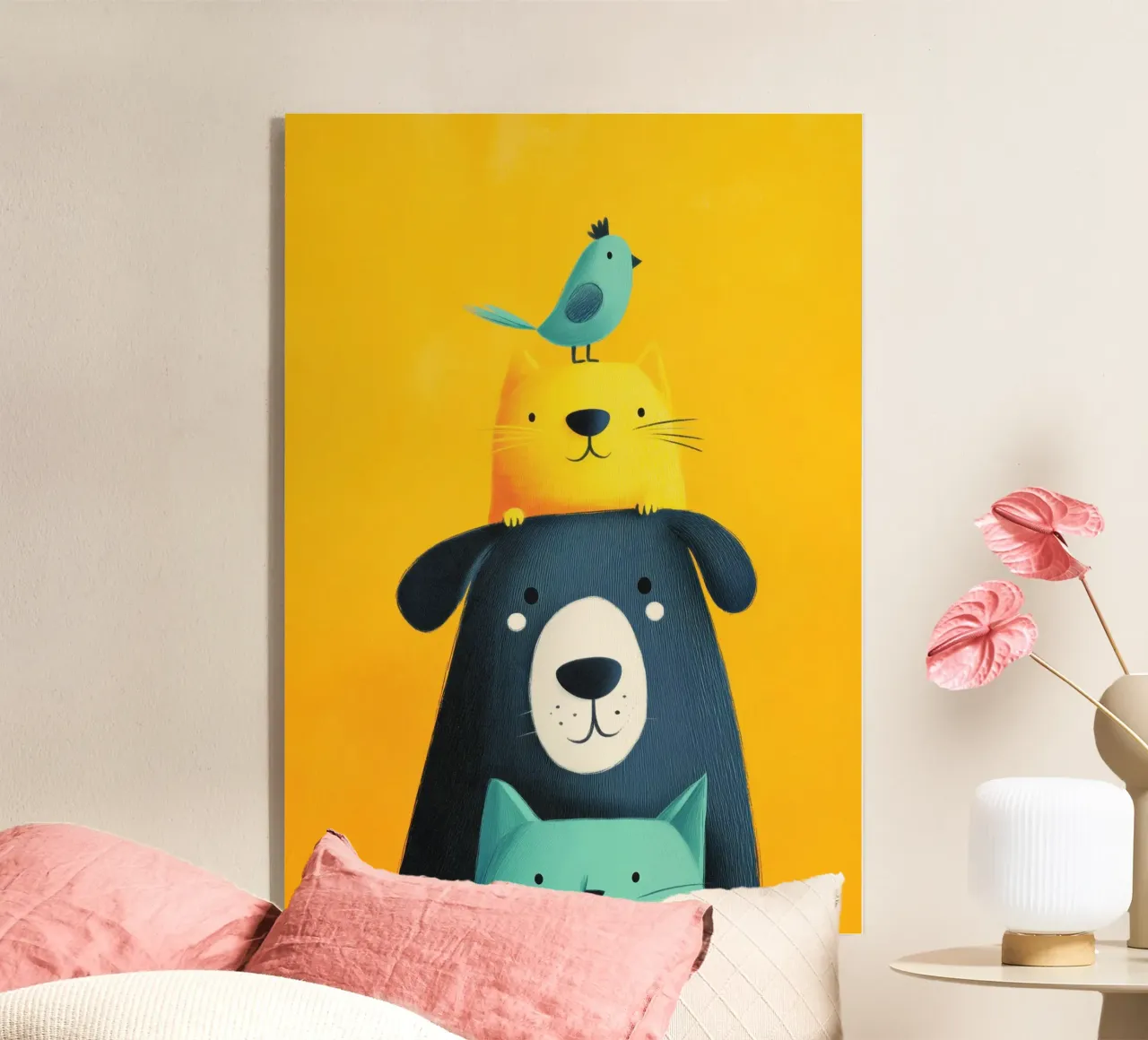 Bear, Cat, Cat, Bird plexiglass da Kiara