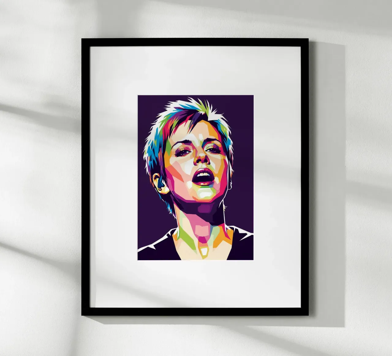 Dolores O'Riordan - The Cranberries #2 poster con telaio in alluminio da Hantamrata