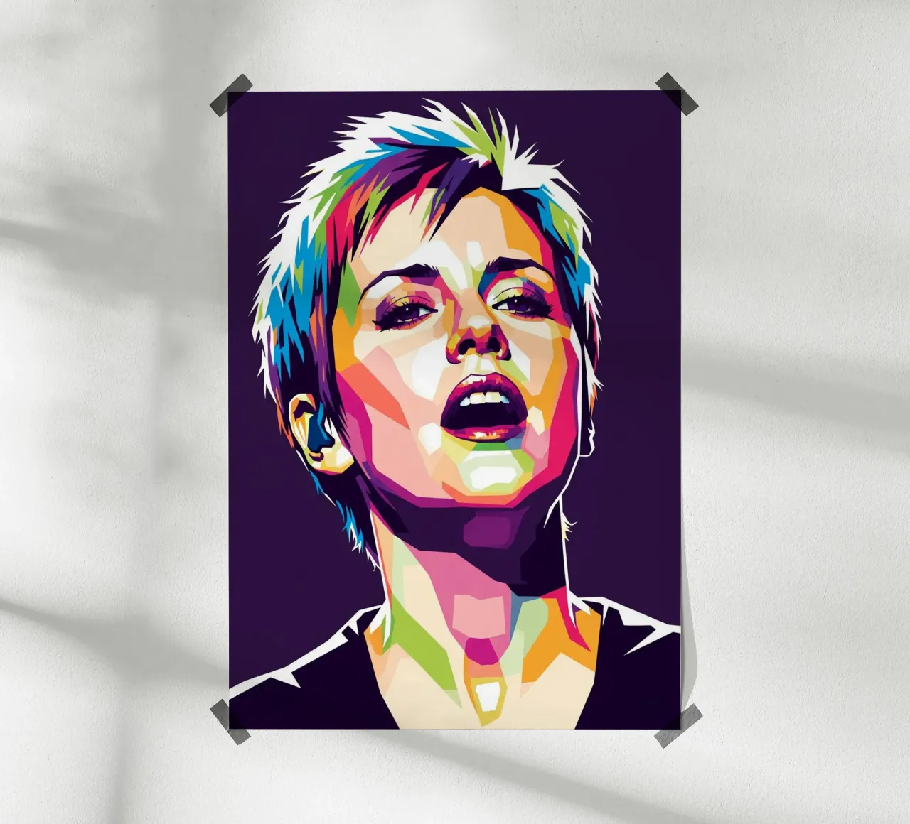 Dolores O'Riordan - The Cranberries #2 poster con telaio in alluminio da Hantamrata