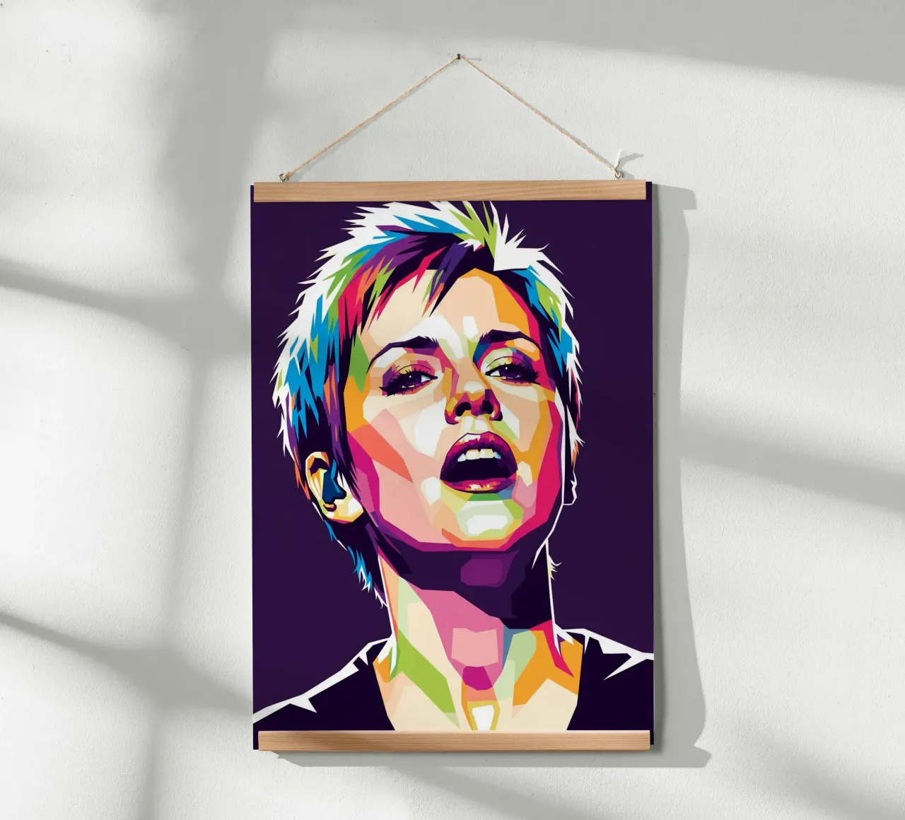 Dolores O'Riordan - The Cranberries #2 poster con telaio in alluminio da Hantamrata