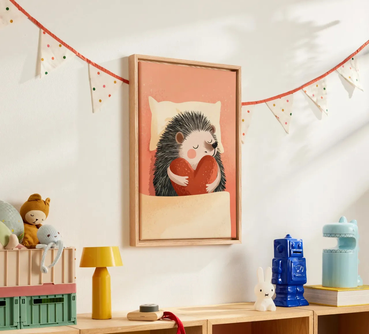 Huggy the Hedgehog tela con Cornice a cassetta da Kiara