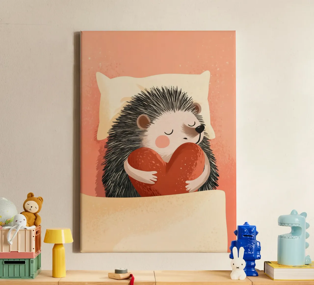 Huggy the Hedgehog tela con Cornice a cassetta da Kiara