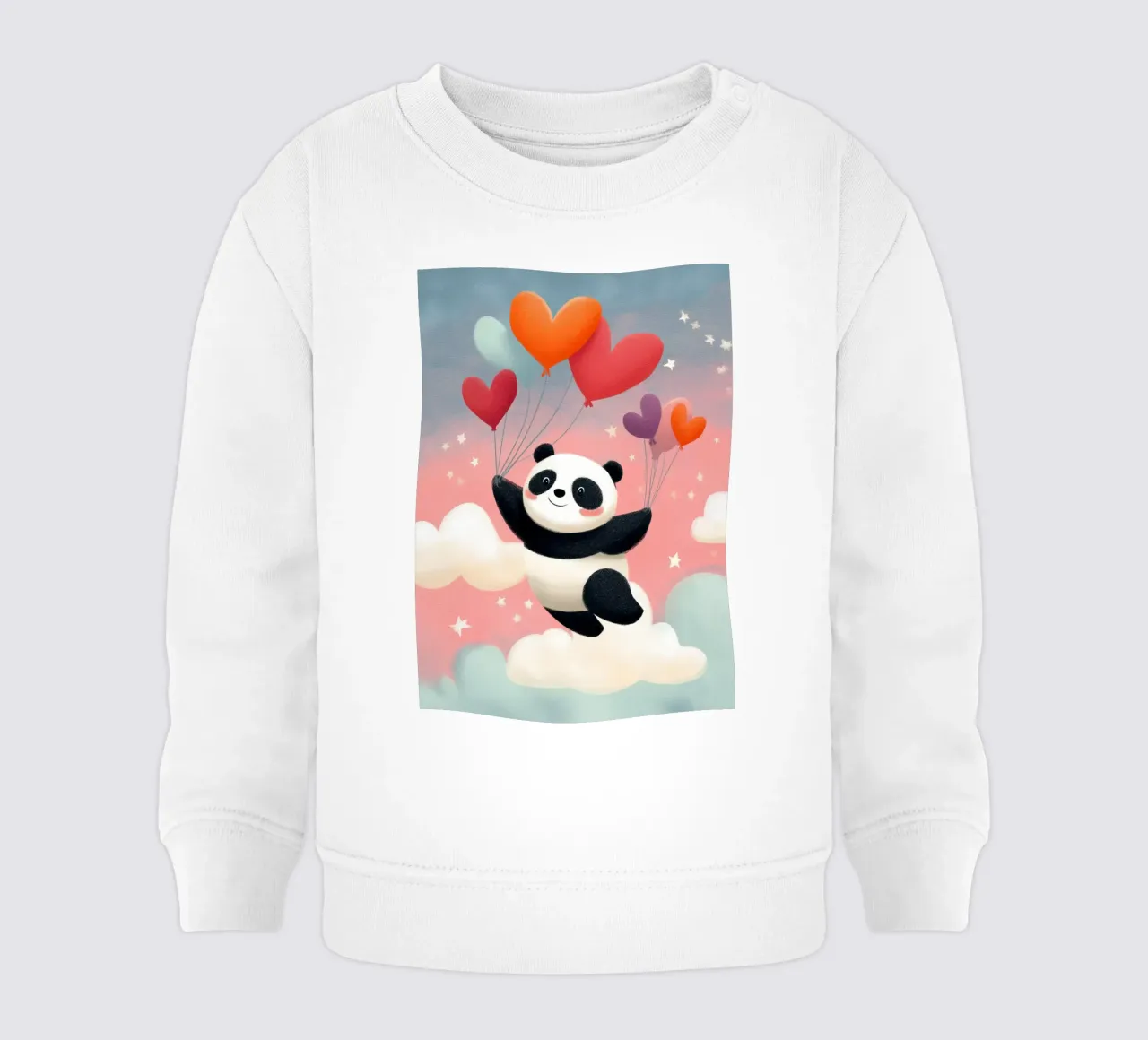 Panda in the Sky felpa neonato da Kiara