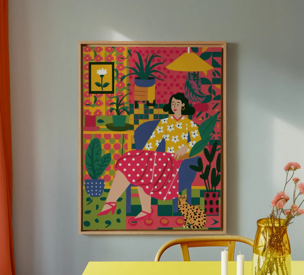 Vrije tijd in rood canvas met Baklijst van Scaller Stars