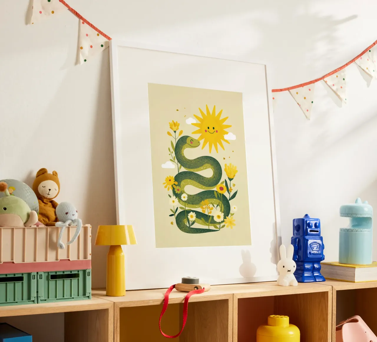 Smiley Sun & Snakey Fun poster da Kiara