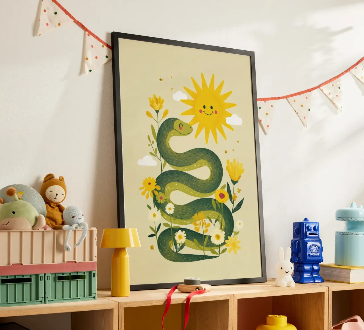 Smiley Sun & Snakey Fun poster da Kiara