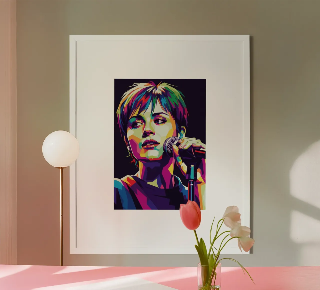 Dolores O'Riordan - The Cranberries #4 poster con telaio in plastica da Hantamrata