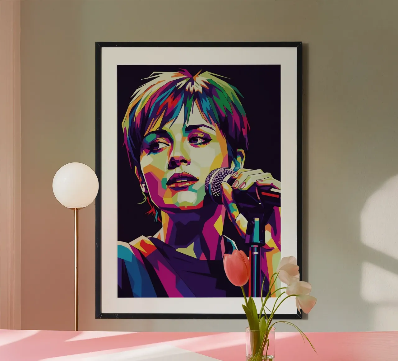 Dolores O'Riordan - The Cranberries #4 poster con telaio in plastica da Hantamrata