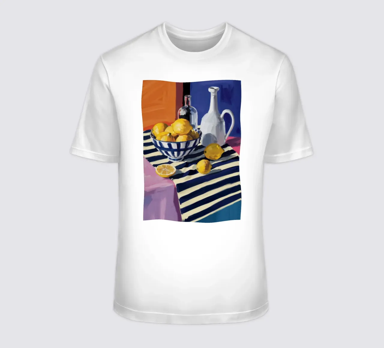 Serenità a righe lemoniche t-shirt da Snow Mist