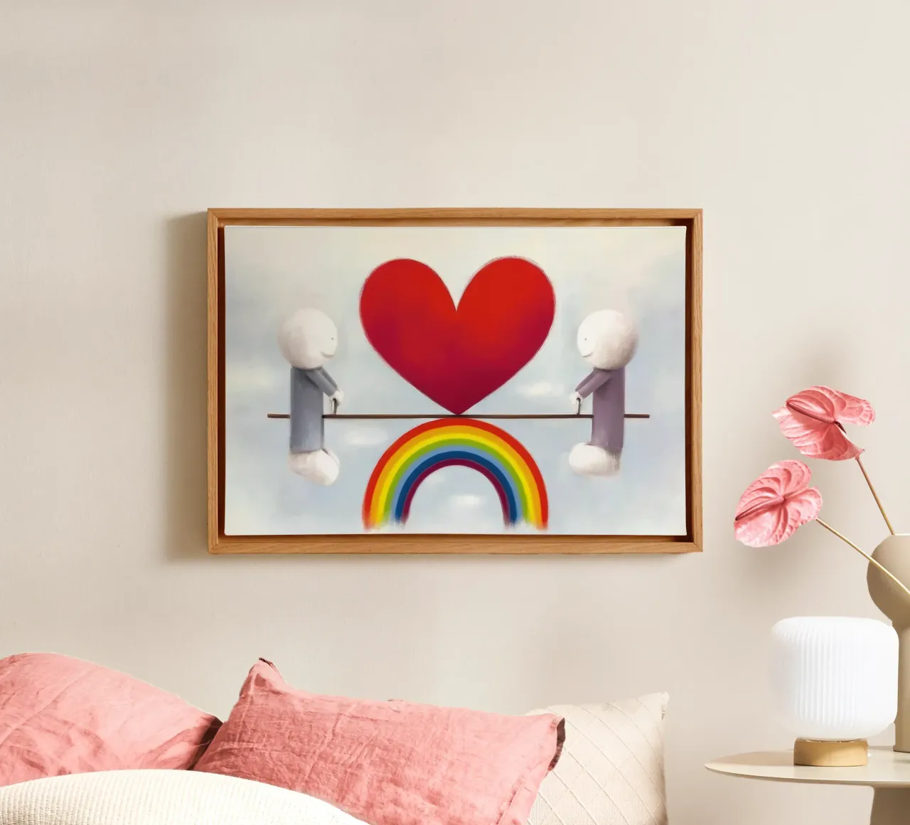 Amore a distanza Doug Hyde tela con Cornice a cassetta da Hyde Hi