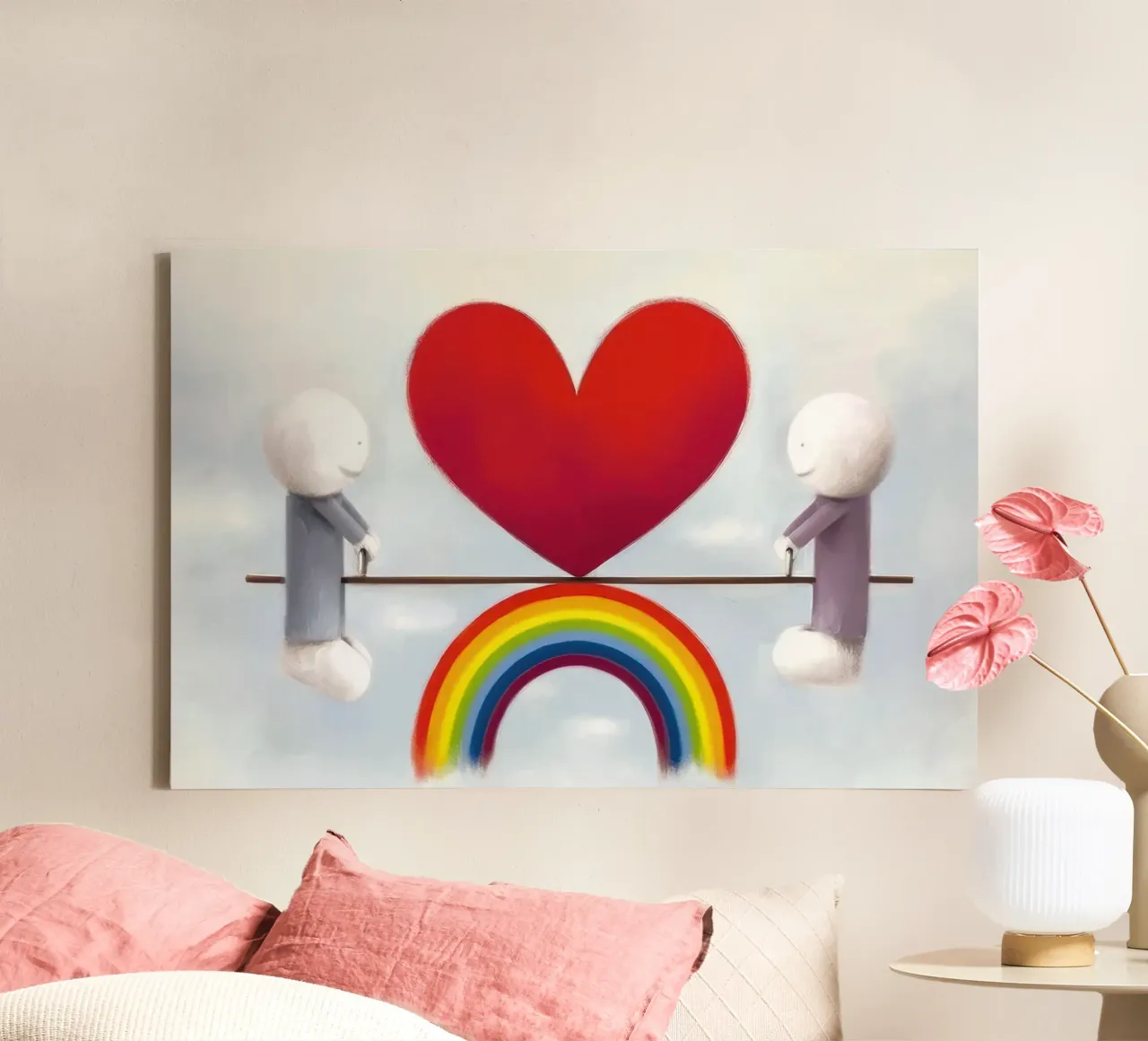 Amore a distanza Doug Hyde tela con Cornice a cassetta da Hyde Hi