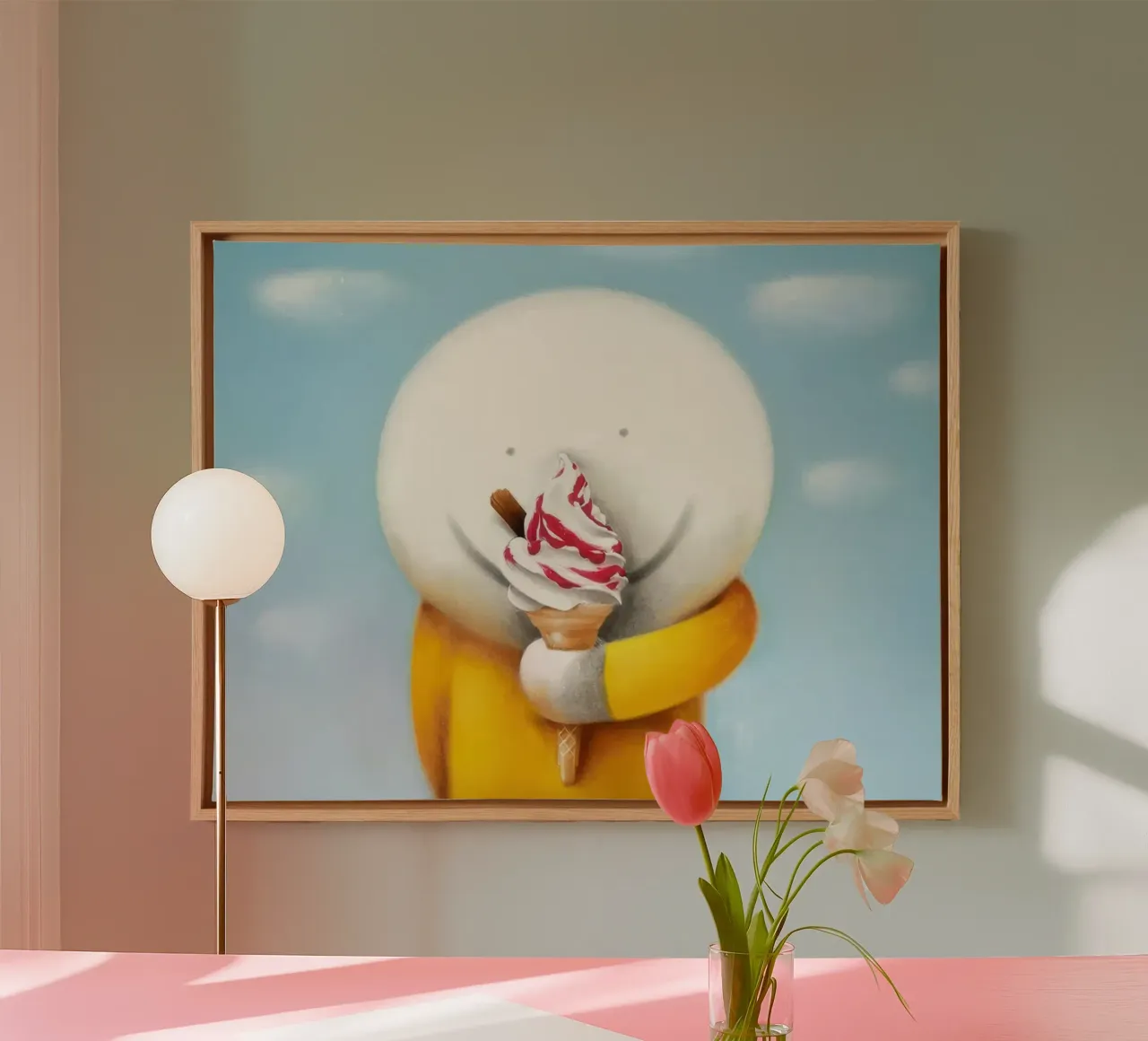 IJs Doug Hyde canvas met Baklijst van Hyde Hi