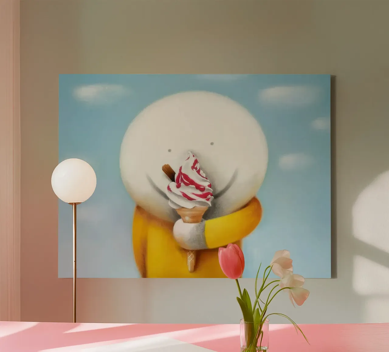 IJs Doug Hyde canvas met Baklijst van Hyde Hi