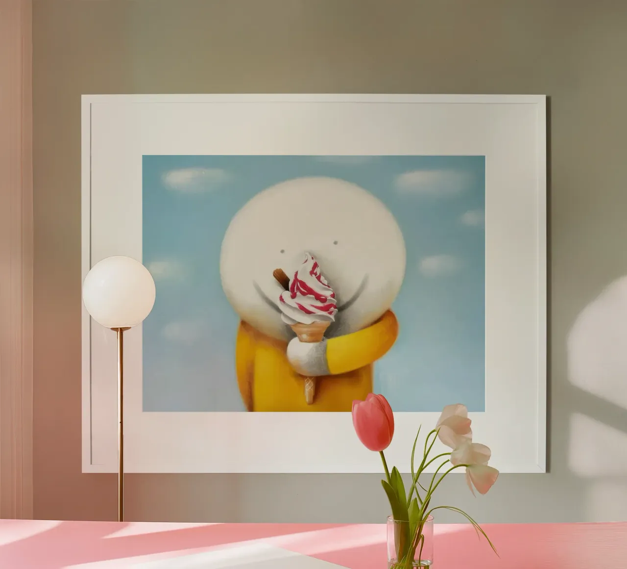 Gelato Doug Hyde poster con telaio in plastica da Hyde Hi