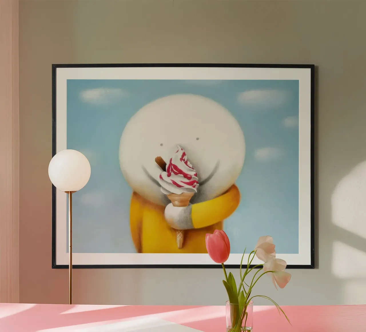 Gelato Doug Hyde poster con telaio in plastica da Hyde Hi