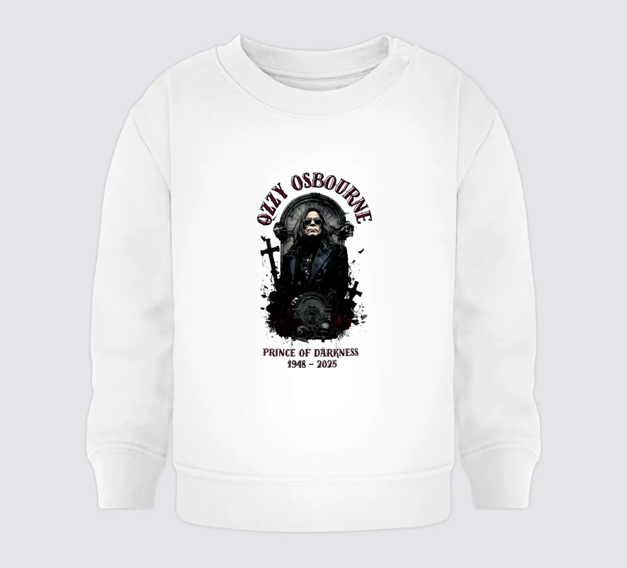 Riposa in pace Ozzy Osbourne felpa neonato da https://www.juniqe.com/uk/shop/Henndraws
