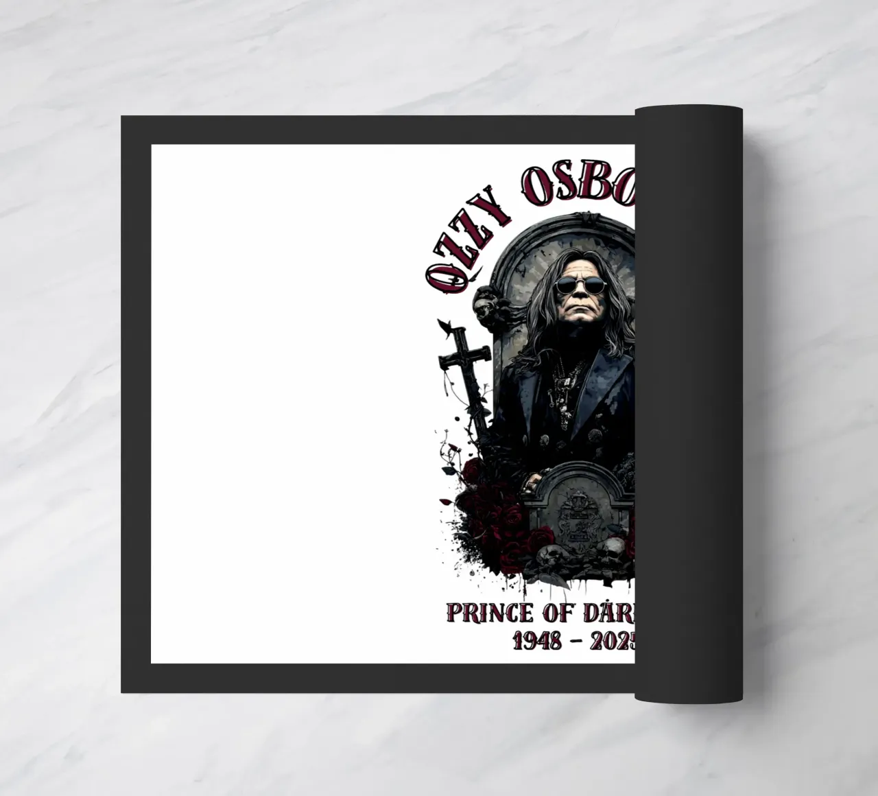 Riposa in pace Ozzy Osbourne zerbino da https://www.juniqe.com/uk/shop/Henndraws