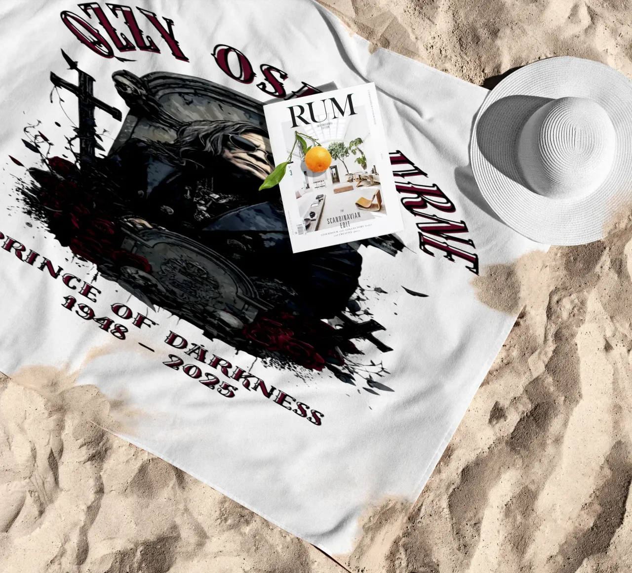 Riposa in pace Ozzy Osbourne telo mare da https://www.juniqe.com/uk/shop/Henndraws