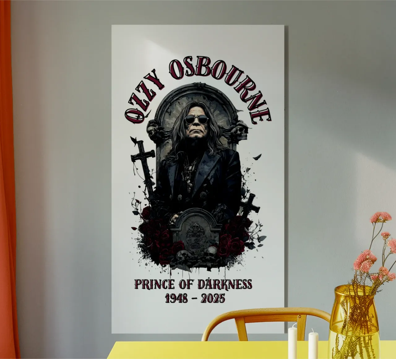 Riposa in pace Ozzy Osbourne plexiglass da https://www.juniqe.com/uk/shop/Henndraws