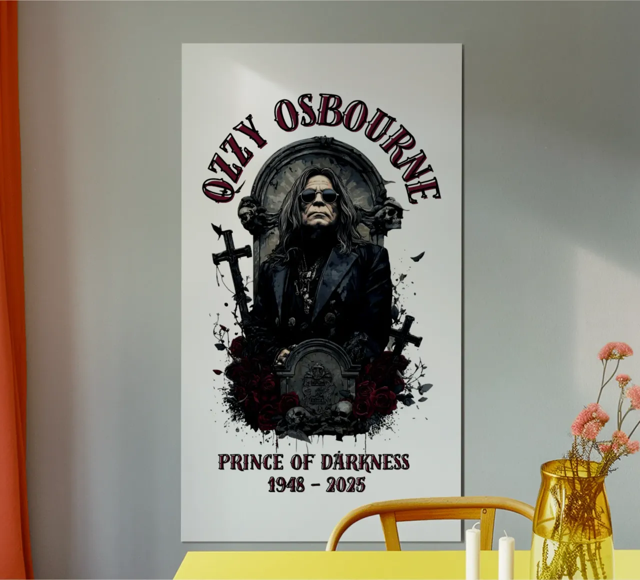 Riposa in pace Ozzy Osbourne poster da https://www.juniqe.com/uk/shop/Henndraws