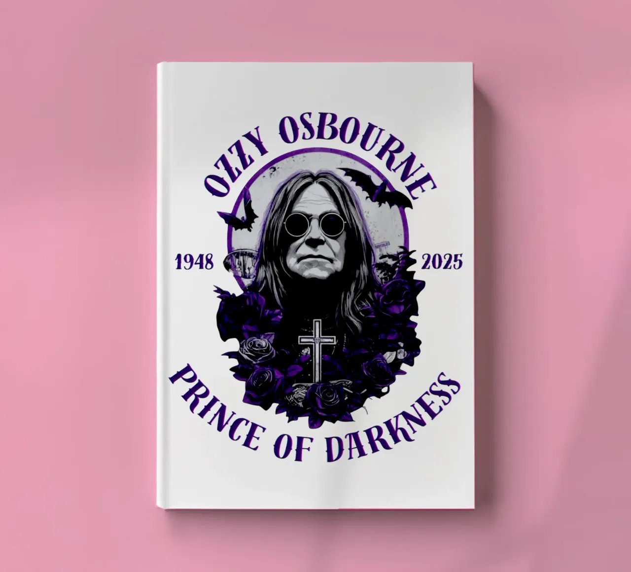 Thanks For All Memories Ozzy Osbourne notebook by https://www.juniqe.com/uk/shop/Henndraws