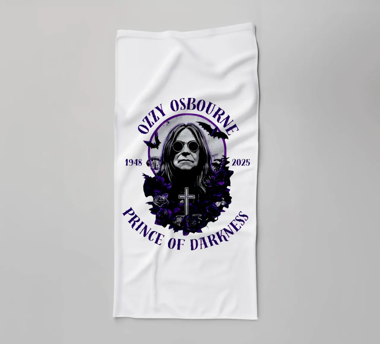 Thanks For All Memories Ozzy Osbourne towel by https://www.juniqe.com/uk/shop/Henndraws