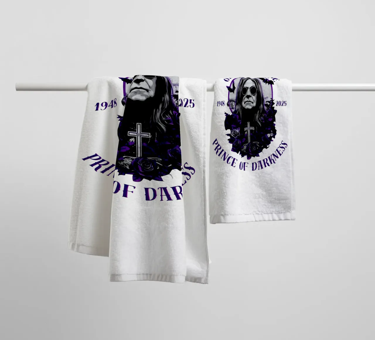 Thanks For All Memories Ozzy Osbourne towel by https://www.juniqe.com/uk/shop/Henndraws