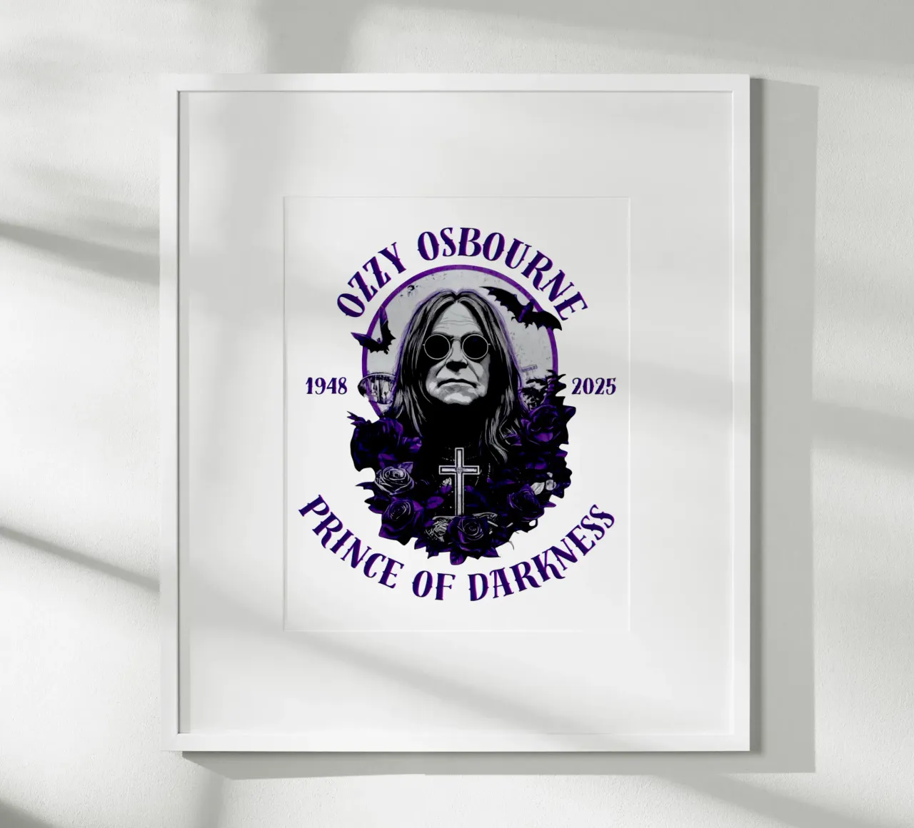 Grazie per tutti i ricordi Ozzy Osbourne poster da https://www.juniqe.com/uk/shop/Henndraws