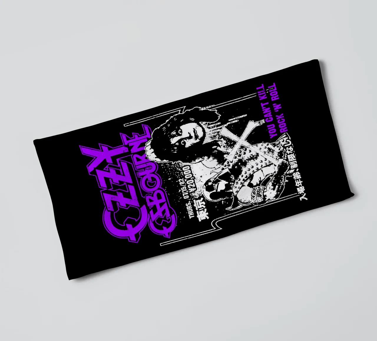 Prince Of Darkness - Ozzy Osbourne towel by https://www.juniqe.com/uk/shop/Henndraws