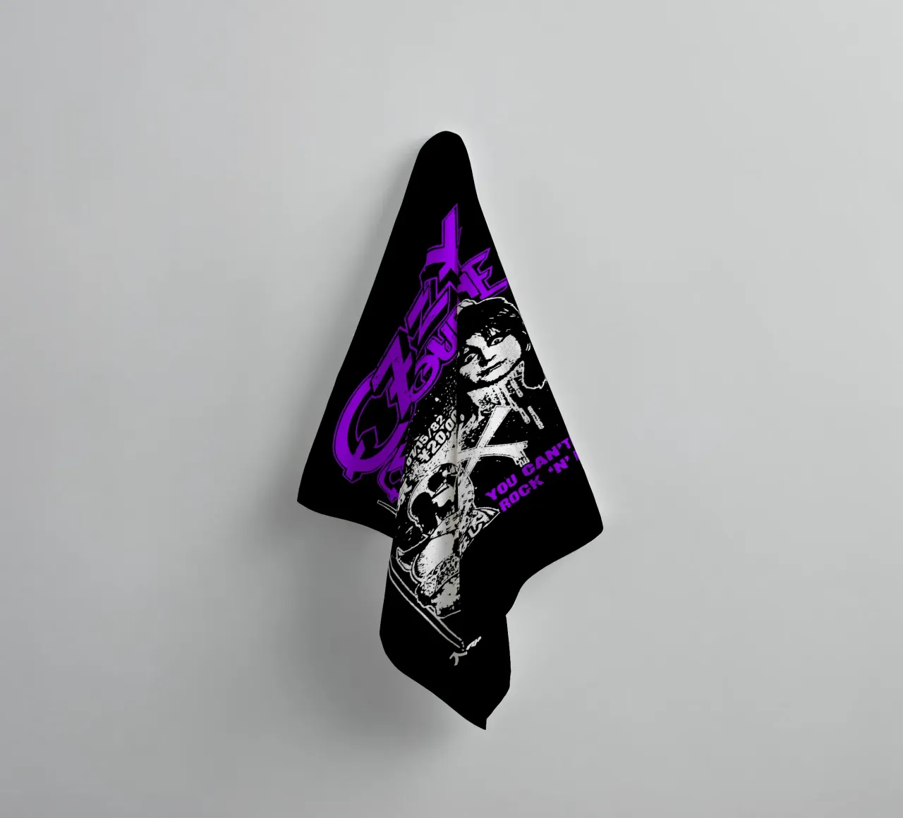 Prince Of Darkness - Ozzy Osbourne towel by https://www.juniqe.com/uk/shop/Henndraws