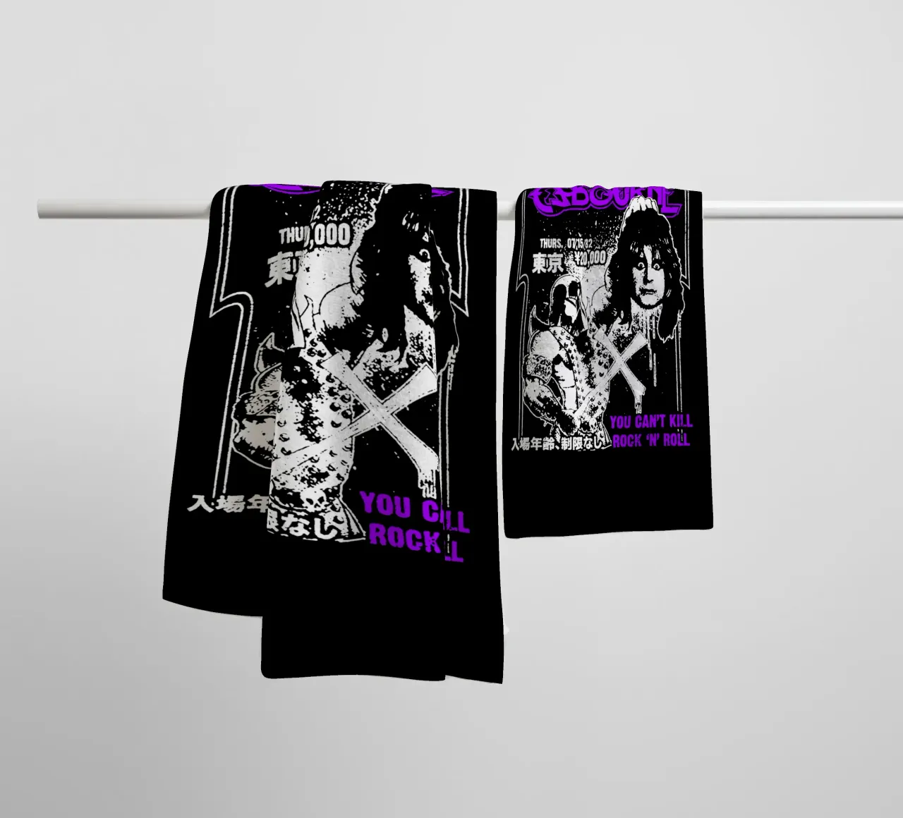Prince Of Darkness - Ozzy Osbourne towel by https://www.juniqe.com/uk/shop/Henndraws