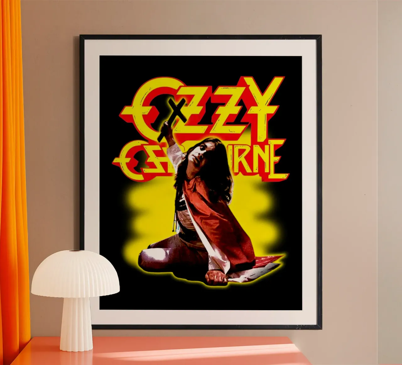Riposa in pace Principe delle Tenebre poster con telaio in alluminio da https://www.juniqe.com/uk/shop/Henndraws
