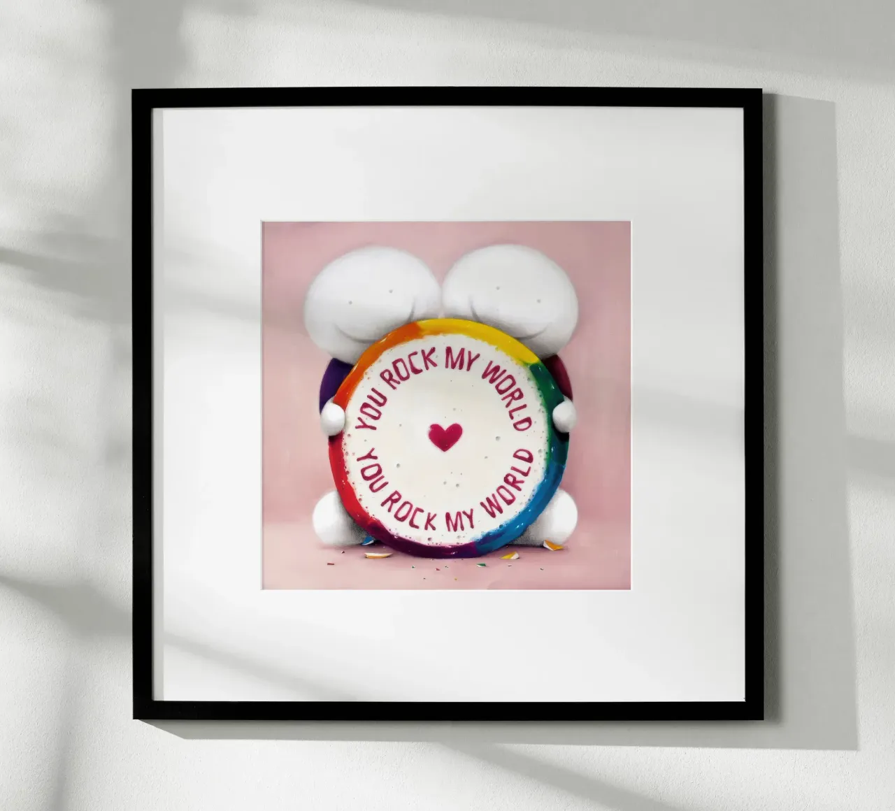 Mi fai tremare il mondo Doug Hyde poster con telaio in legno da Hyde Hi
