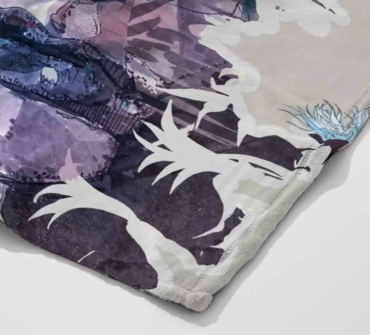 lunedì blu coperta in pile da Giulio Iurissevich