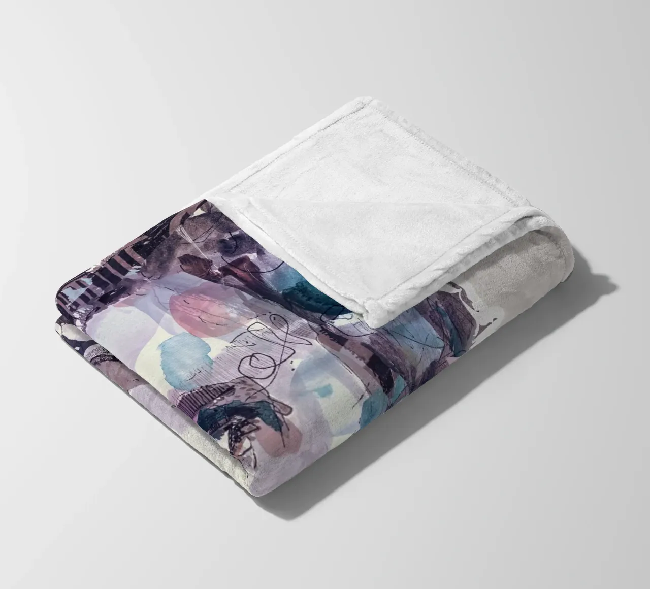 lunedì blu coperta in pile da Giulio Iurissevich