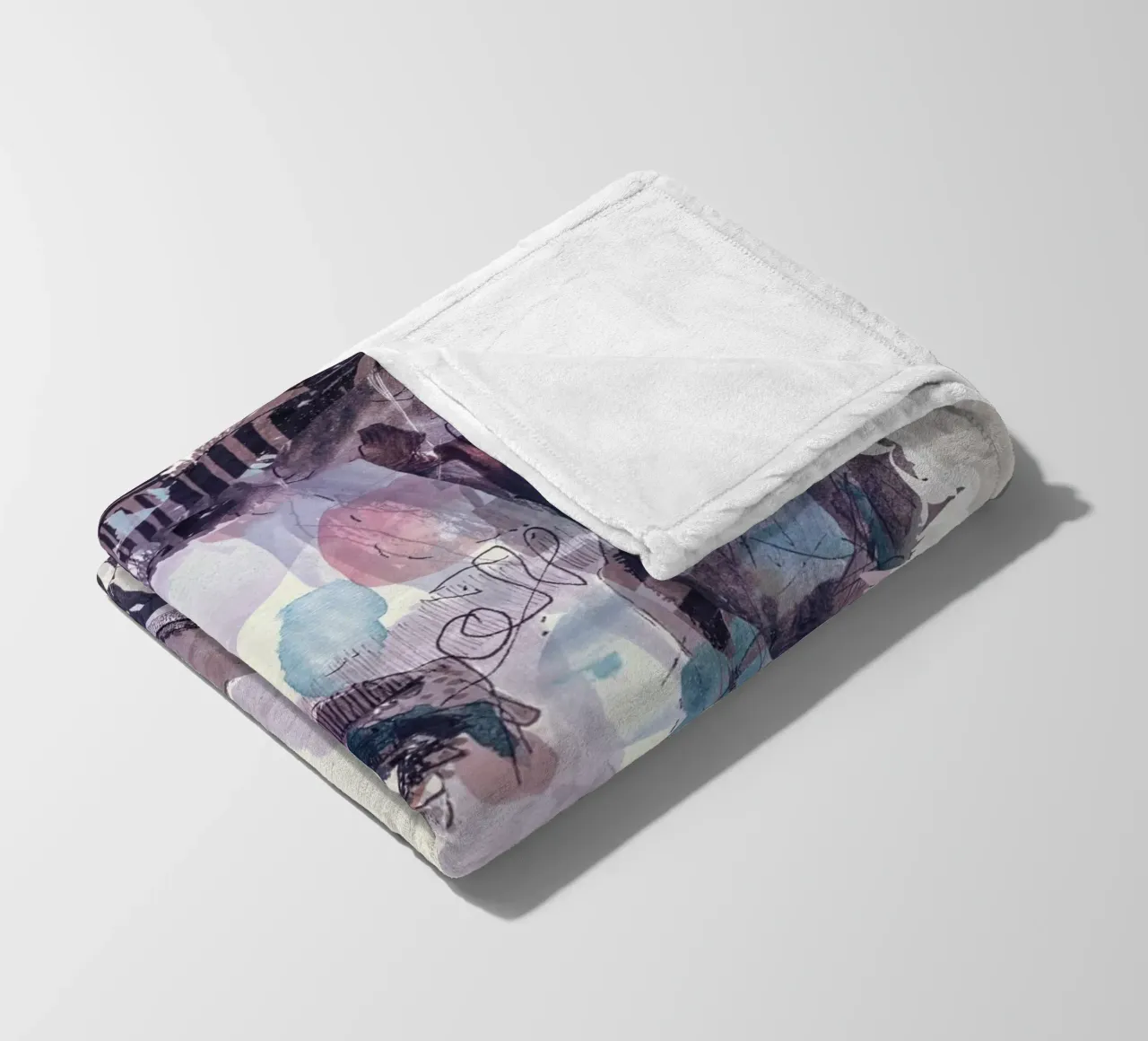 lunedì blu coperta in pile da Giulio Iurissevich