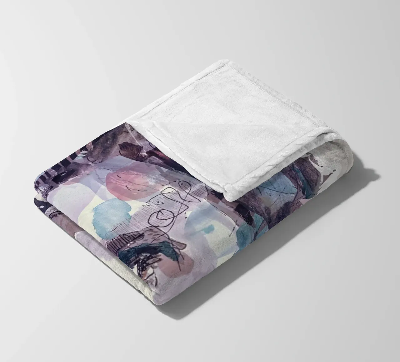 lunedì blu coperta in pile da Giulio Iurissevich
