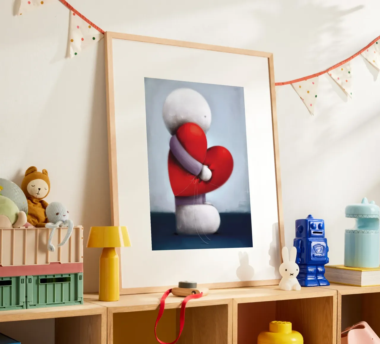 Sentire l'amore Doug Hyde poster con telaio in legno da Hyde Hi