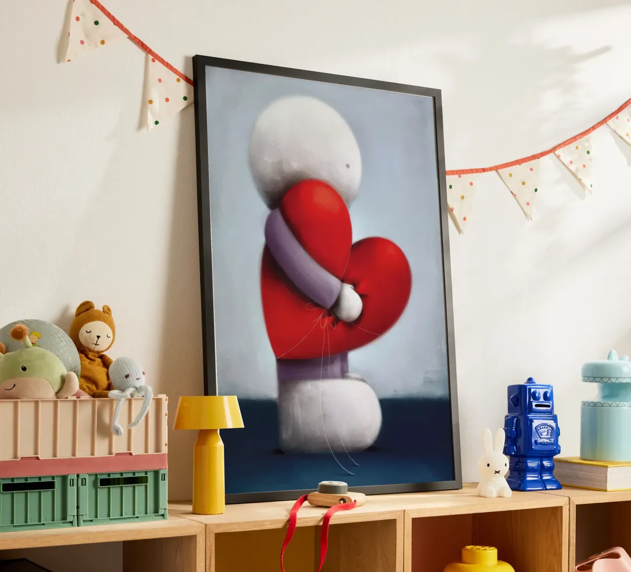 Sentire l'amore Doug Hyde poster con telaio in legno da Hyde Hi