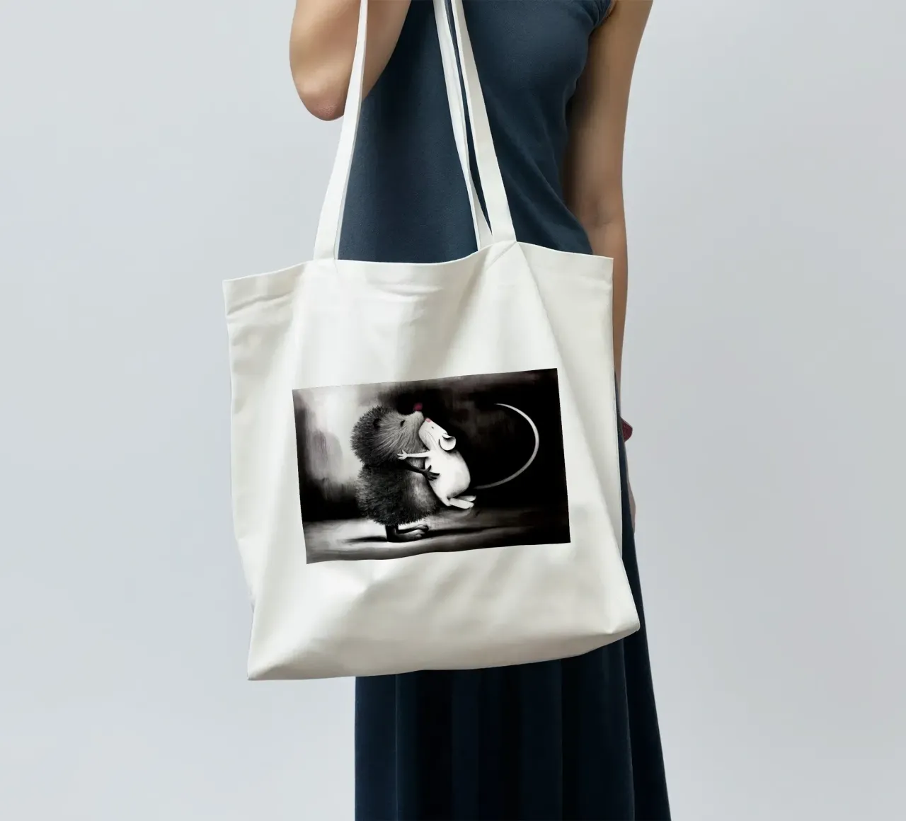 Abbracci alla siepe Doug Hyde borsa in juta da Hyde Hi