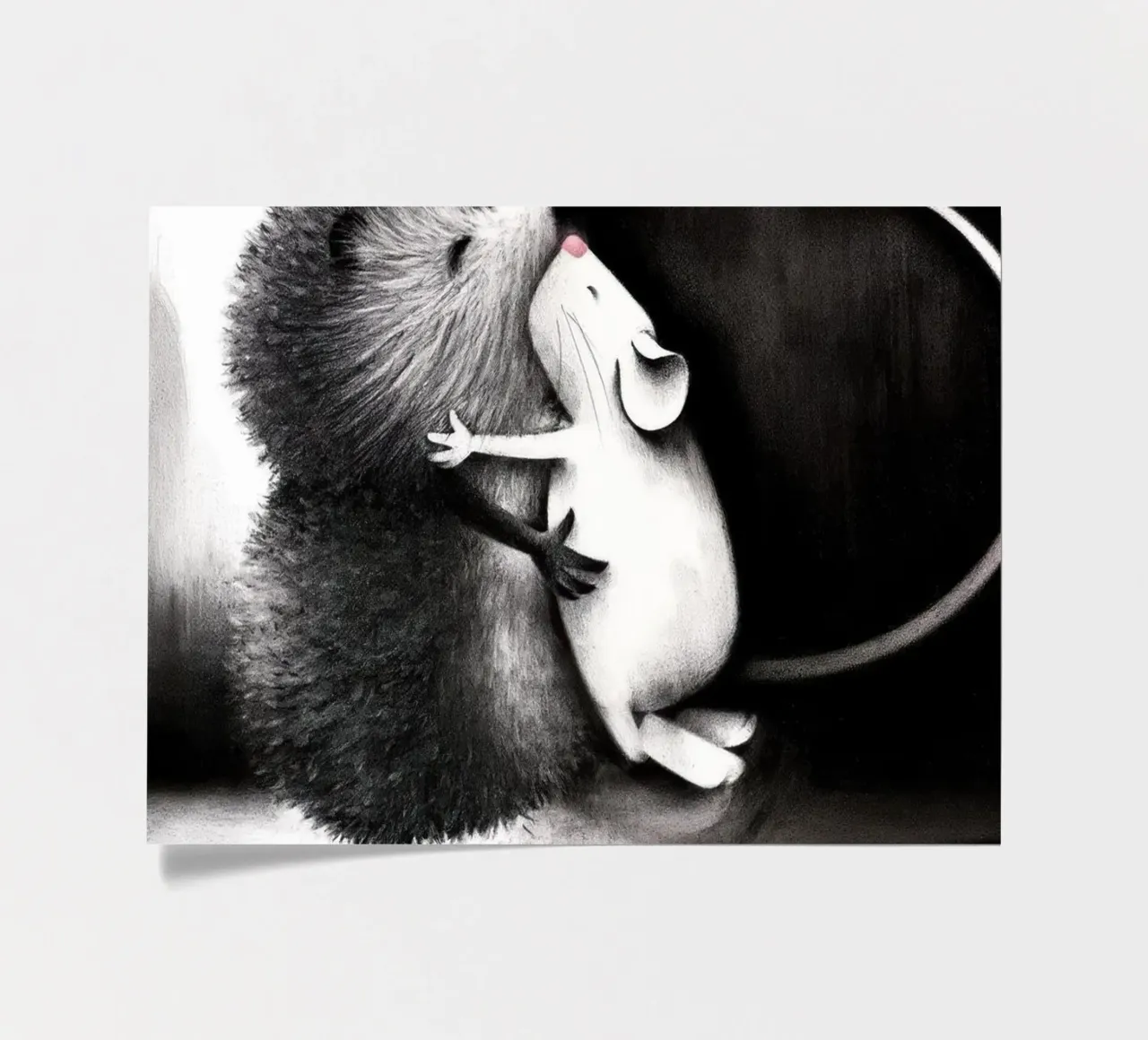 Abbracci alla siepe Doug Hyde foglio adesivo da Hyde Hi