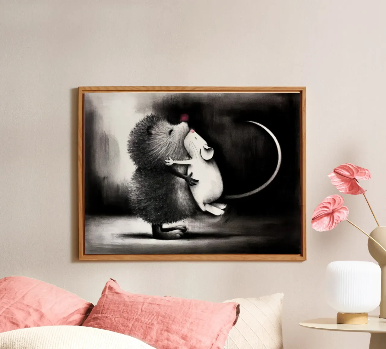 Abbracci alla siepe Doug Hyde alluminio dibond da Hyde Hi