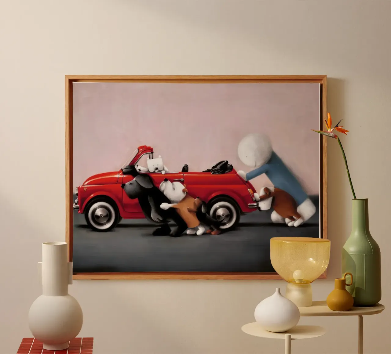 Teamwork Doug Hyde canvas with Floater frame by Hyde Hi