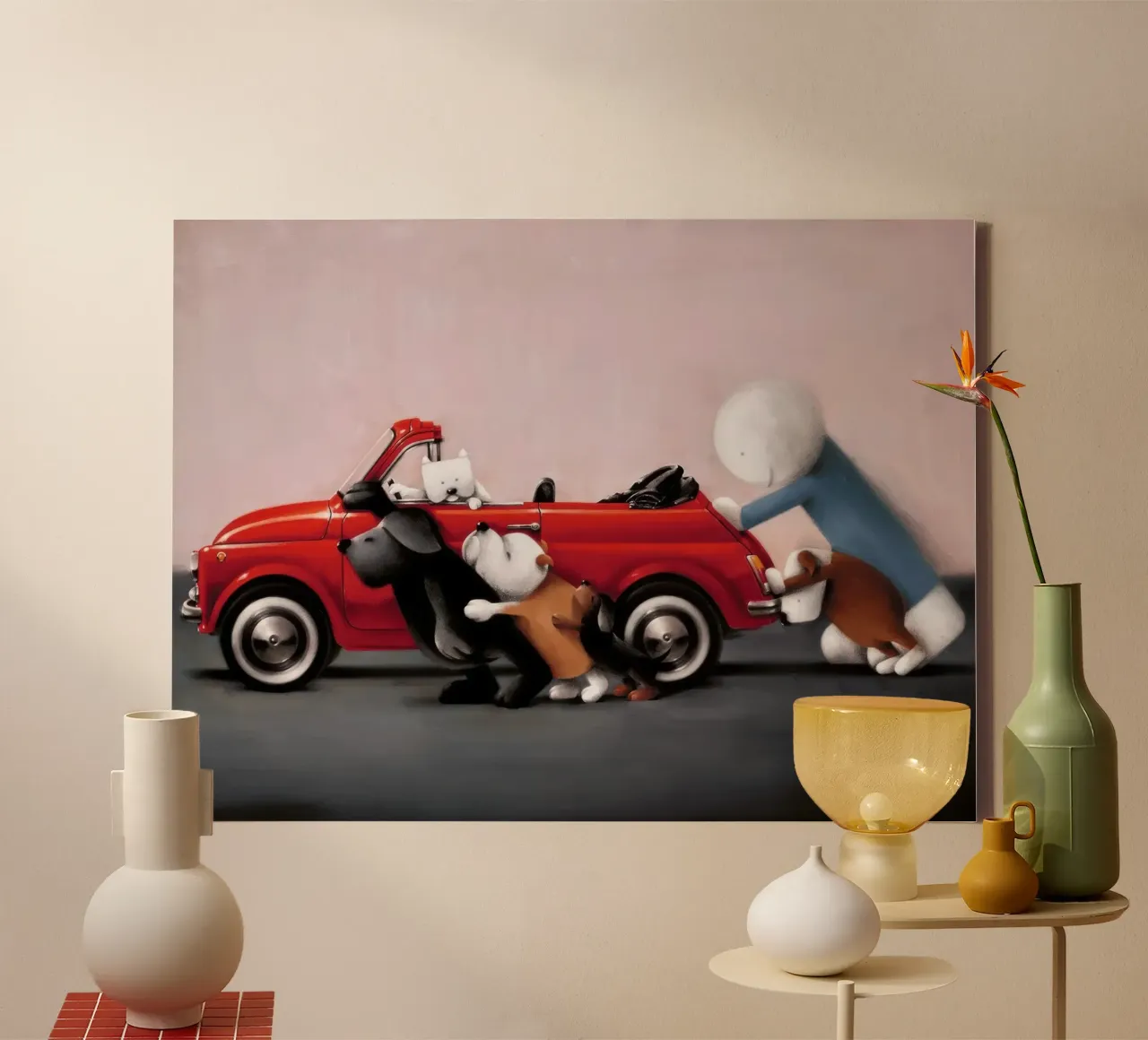 Teamwork Doug Hyde canvas with Floater frame by Hyde Hi