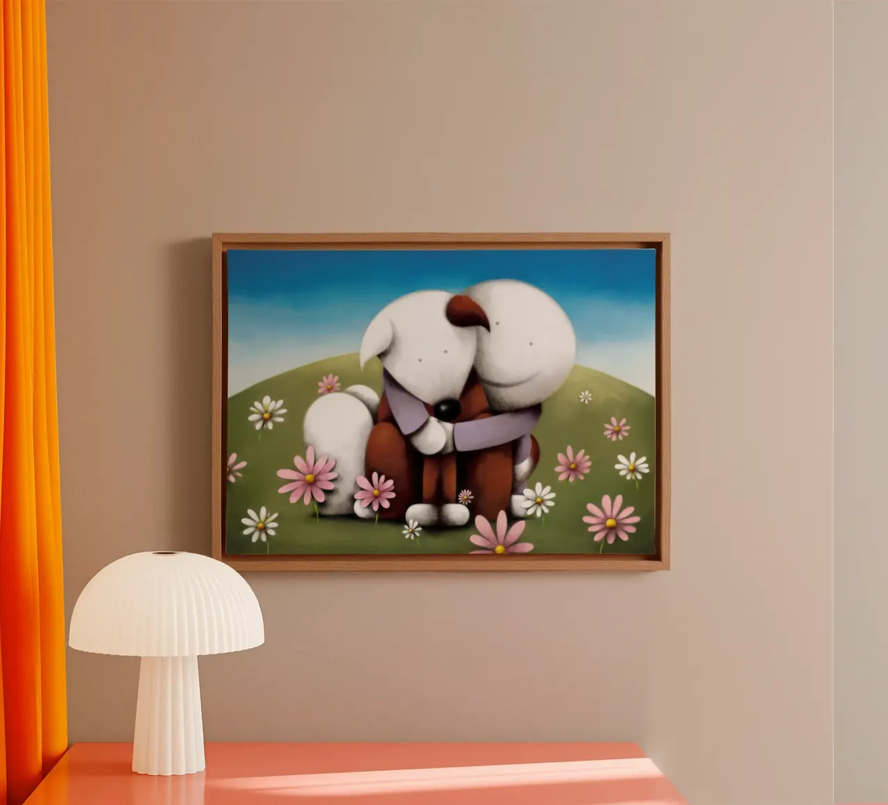 Il nostro luogo felice Doug Hyde tela con Cornice a cassetta da Hyde Hi
