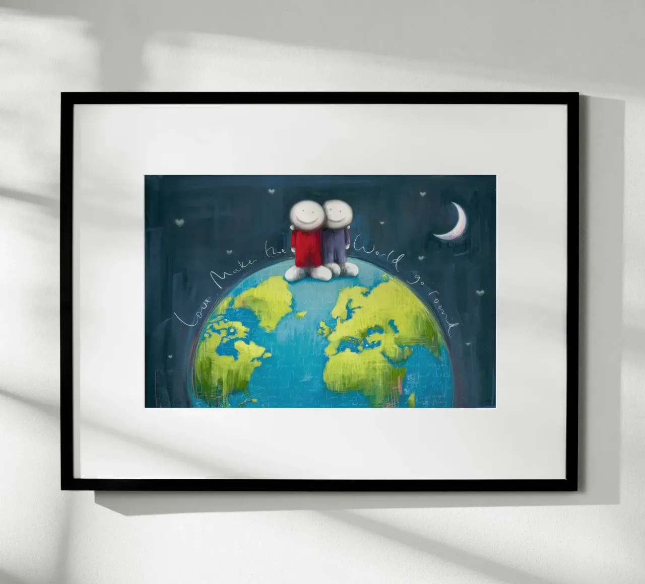 L'amore fa girare il mondo Doug Hyde poster con telaio in plastica da Hyde Hi